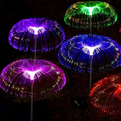 Set 2 Lampi Solare LED Tip Palmier RGB - Iluminat Decorativ Gradina