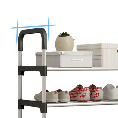 Pantofar din Inox cu 5 Rafturi - Suport Premium pentru Organizarea Pantofilor