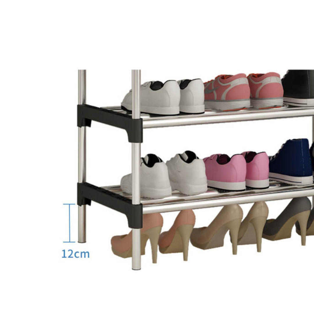 Pantofar din Inox cu 5 Rafturi - Suport Premium pentru Organizarea Pantofilor