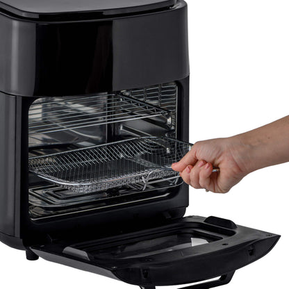Friteuză cu Aer Cald Digitală 15L, 1400W – AirFryer Profesională cu 10 Programe, Panou LED, Tehnologie de Gătit Fără Ulei