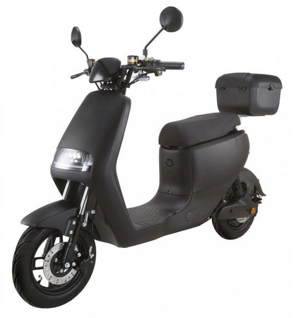 Scuter Electric Negru matt 48V 30Ah 900W – Limitat 25km/h Autonomie 90 km