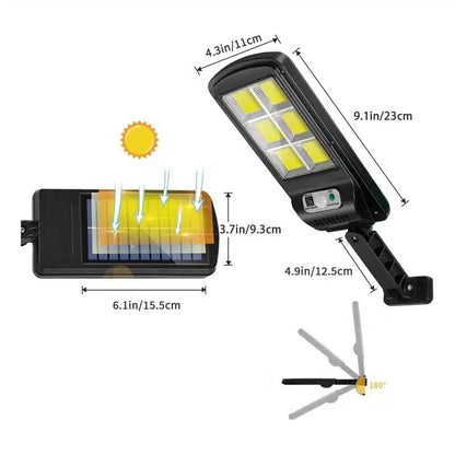 pachet 2 lamp solare stradale 2×160 de leduri, senzor de miscare