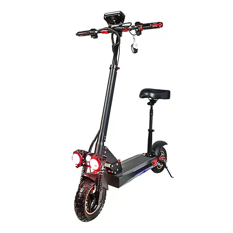 Trotineta electrica T16, viteza 50km/h autonomie 15-40 km , leduri RGB, Negru, bluetooth