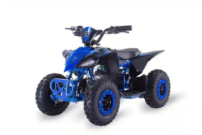 Atv electric 800W, viteza limitata de 25 km/h, Automată, albastru