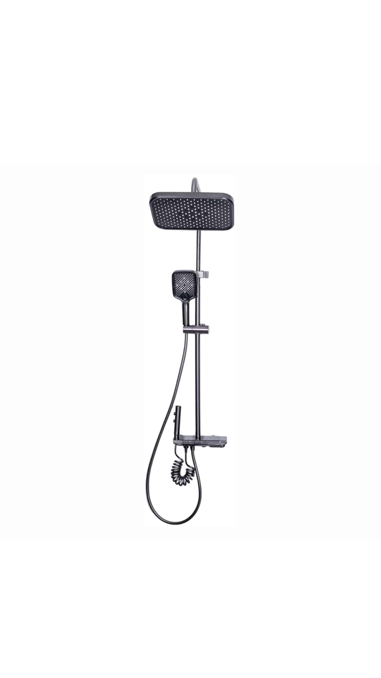 Coloana de dus, cu para fixa si para mobila, 4 functii, otel inoxidabil