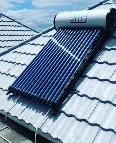 Panou solar apa calda presurizat JRH, rezervor 200L, 20 tuburi mari, kit panouri solare, asistent si suport