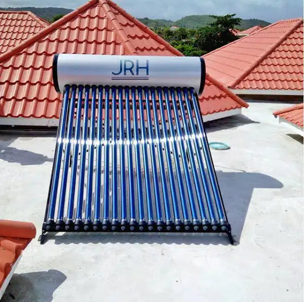 Panou solar apa calda presurizat JRH, rezervor 200L, 20 tuburi mari, kit panouri solare, asistent si suport