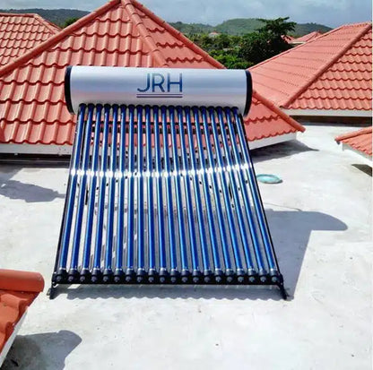 Panou solar apa calda presurizat JRH, rezervor 200L, 20 tuburi mari, kit panouri solare, asistent si suport