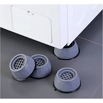 Set 4 Picioruse GRI antisoc si antiderapante pentru masina de spalat