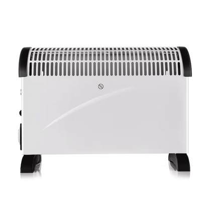 Incalzitor electric Jrh, 2000W, 3 trepte de putere, termostat, 340x140x570 mm, alb