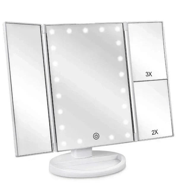 Produs unic  Oglinda cosmetica LED extensibila, buton tactil