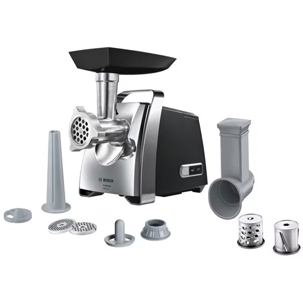 Masina de tocat carne, 3000W, Accesorii rosii, carnati, chiftele, 3 site, functia revers, motor cupru
