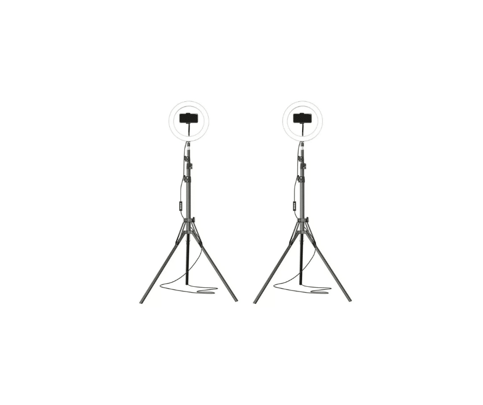 x2 Lampi circulari Ring Light, 120 x LED SMD, 10 trepte lumina, telecomanda pe fir