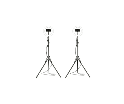 x2 Lampi circulari Ring Light, 120 x LED SMD, 10 trepte lumina, telecomanda pe fir