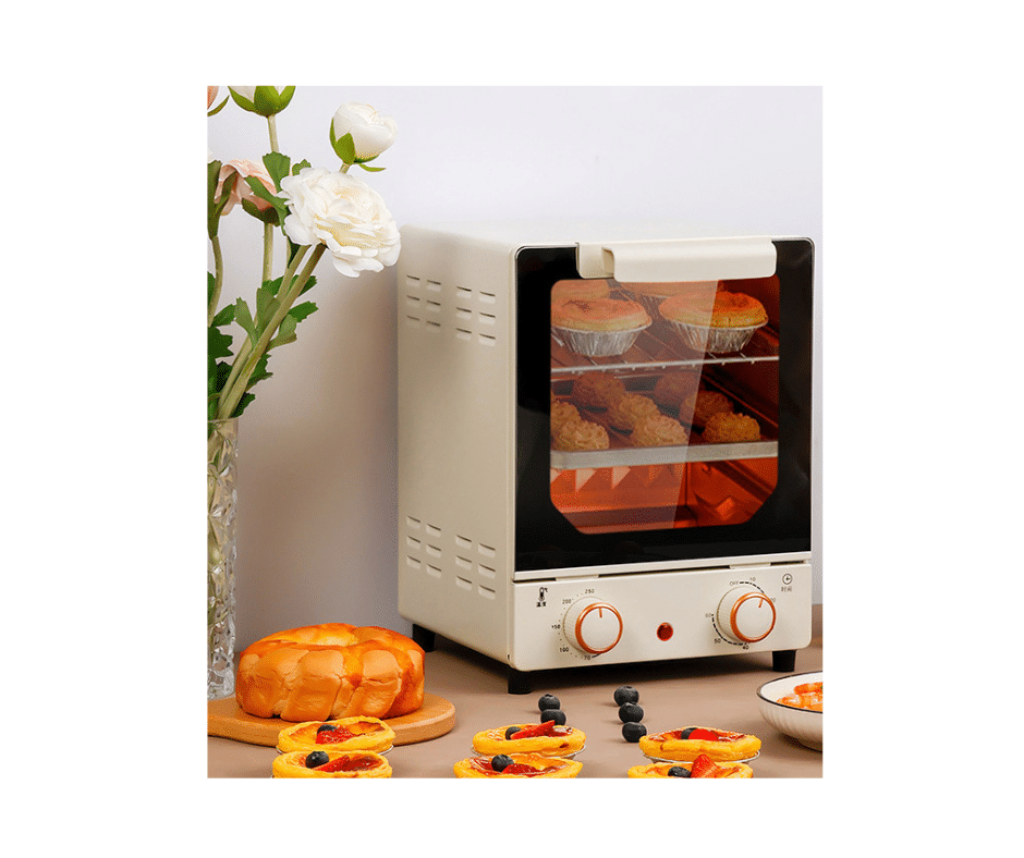 Mini cuptor electric de pâine 15L multifuncțional de uz casnic Coacerea pâinii Cuptor pentru pizza Tort Pâine prăjitor