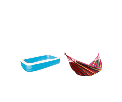 OFERTA Piscina gonflabila JRH, 201 x 150 x 51 cm,  family pool XXL exterioara SI HAMAC CADOU