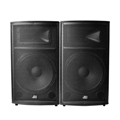 Set Boxe Active Profesionale ,JRH 2012DS , Putere 600 W , 7 Band Graphic Equalizer, Microfoane Wireless, Conectivitate Bluetooth 2 microphone fara fir si telecomanda