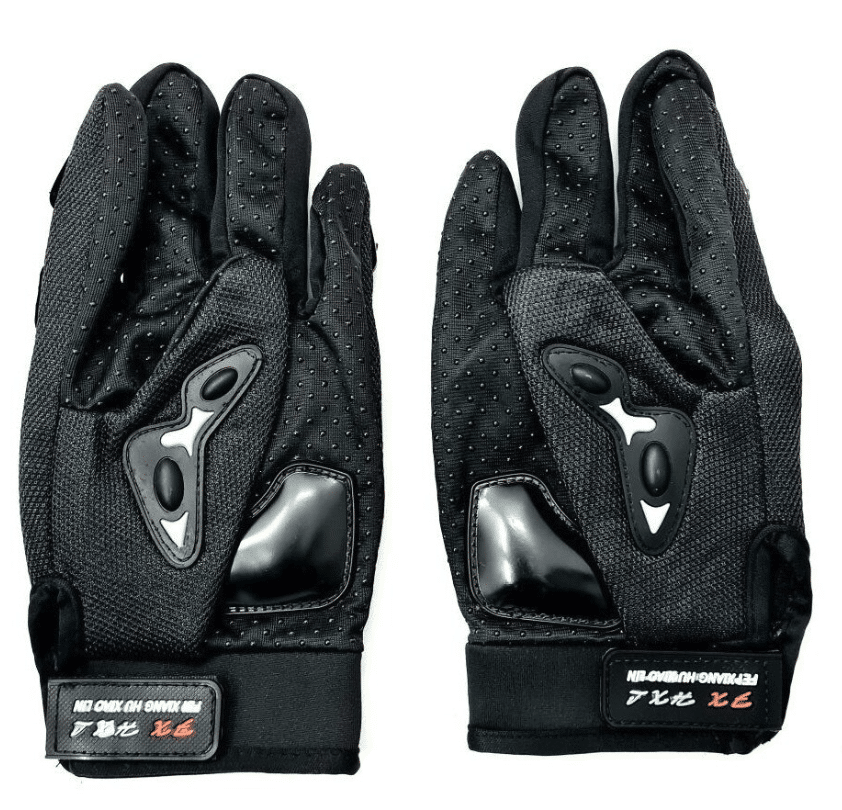 Manusi Moto, ATV cu Protectii pentru Monturi, Culoare Neagra, Marime L
