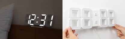 Ceas digital cu ecran LED si cifre mari, LTC04 3D