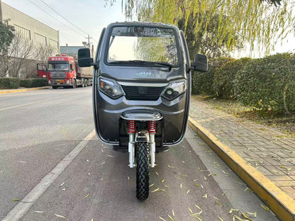 Triciclu Electric cu cabina Cargo JRH 1500W – cargo blana cu 2 locuri