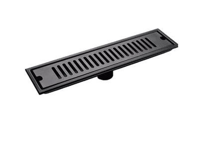 Sistem de scurgere rectangular, otel inoxidabil 304, 40x10cm, drenaj rapid, deodorant negru
