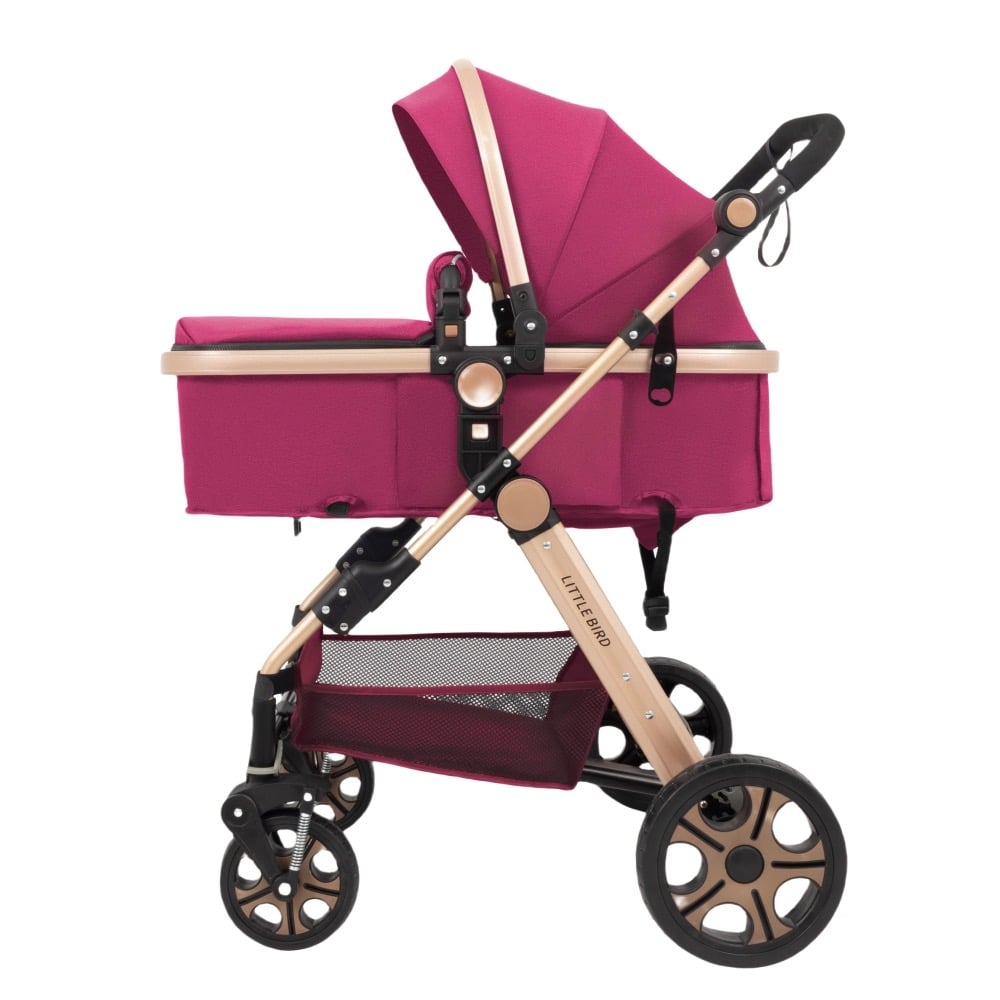 Carucior litle bird , cu suspensii , Purple 2in1 transformabil landou-sport