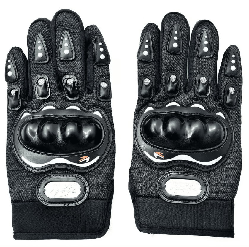 Manusi Moto, ATV cu Protectii pentru Monturi, Culoare Neagra, Marime L