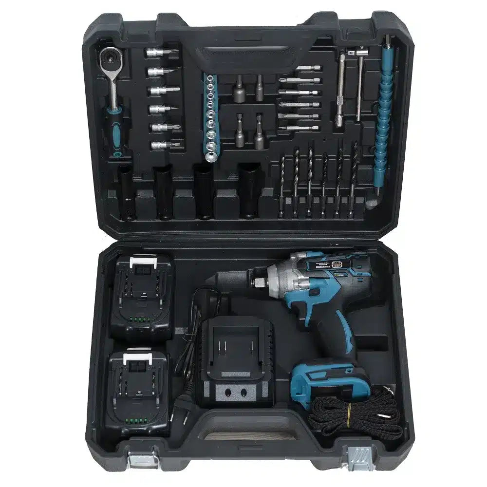 Trusa Masina de Insurubat cu Impact, cu 40 accesorii si 2 Acumulatori, 350Nm, 24V, 5Ah