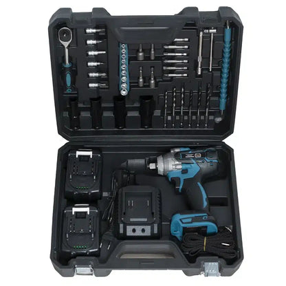 Trusa Masina de Insurubat cu Impact, cu 40 accesorii si 2 Acumulatori, 350Nm, 24V, 5Ah