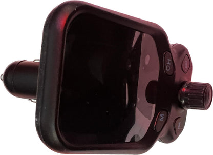 Modulator Auto Transmitator FM s30 Bluetooth 4.0 AUX USB QC3.0 Display Color 1.8″ MP3 Player Android iOS