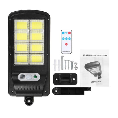 pachet 2 lamp solare stradale 2×160 de leduri, senzor de miscare