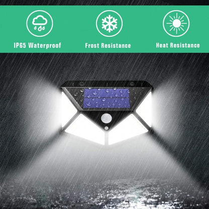 Oferta Set 4 Lampi solare 100LED, senzor de miscare