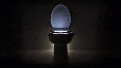 Lampa LED pentru toaleta cu senzor de miscare multicolora