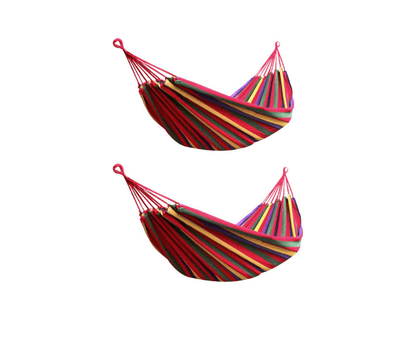 oferta 2 hamac din bumbac cu husa de transport la pret de 1