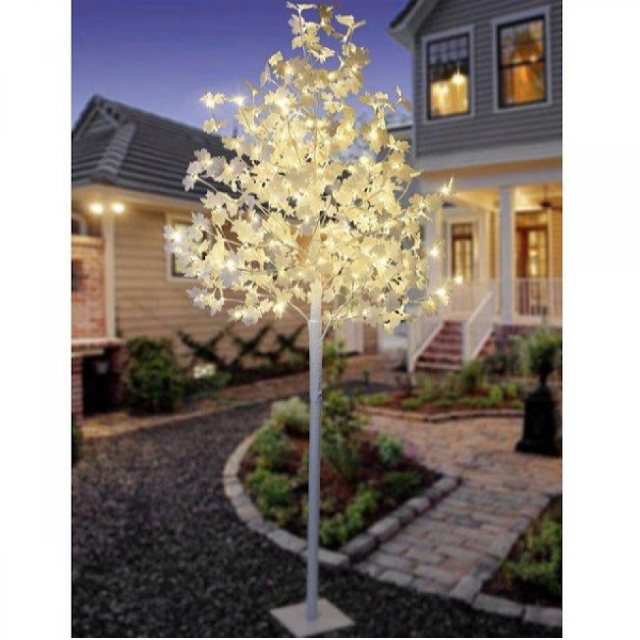 Copac Decorativ Iluminat cu 200 LED-uri, 180 cm Inaltima, Lumina Calda