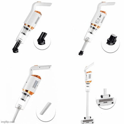 Aspirator Vertical Portabil Fara Fir, Wireless, 2 in 1, Fara sac, Control pe maner, Reincarcabil 0550