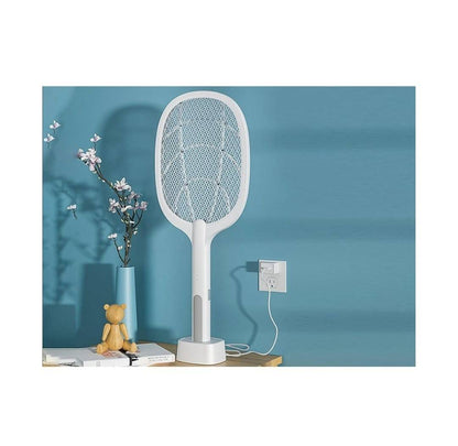 1 + 1 GRATIS ! Paleta electrica anti-insecte, incarcare USB, alb, 52 cm
