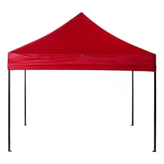 Cort Pavilion 3x4m Rosu Pliabil Cadru Metal pentru Curte, Gradina, Evenimente