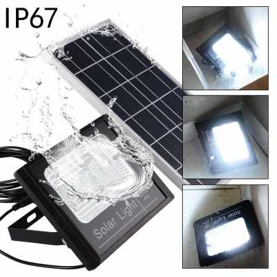 Lampa solara Policristalin 100w led dimabil cu panou solar individual si telecomanda