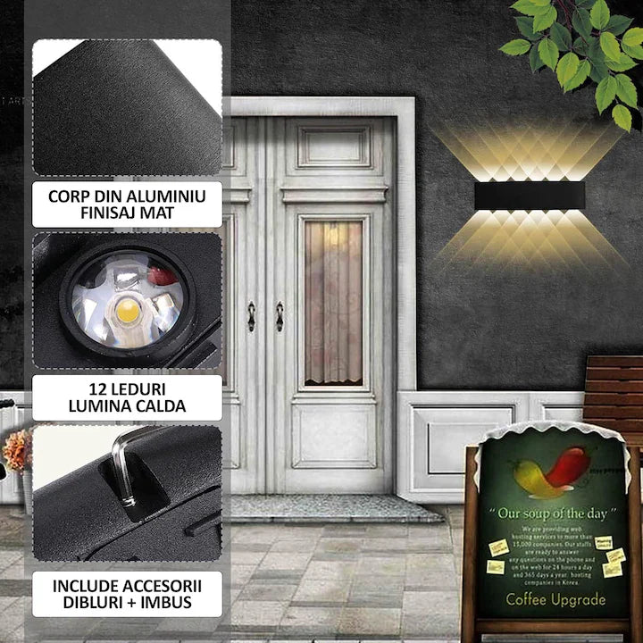 Lampa Bidirectionala Solara 15CM