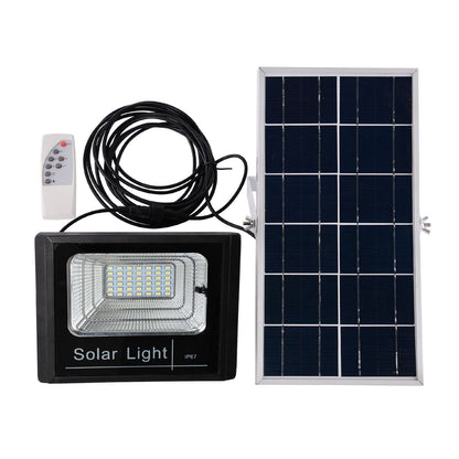 Lampa solara Policristalin 100w led dimabil cu panou solar individual si telecomanda