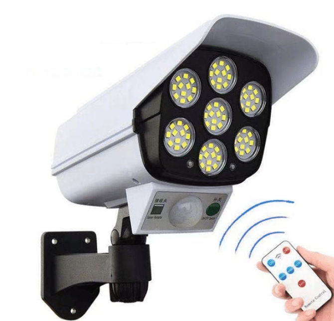 Lampa solara tip camera falsa de supraveghere 77 LED