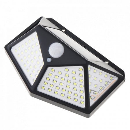 Oferta Set 4 Lampi solare 100LED, senzor de miscare