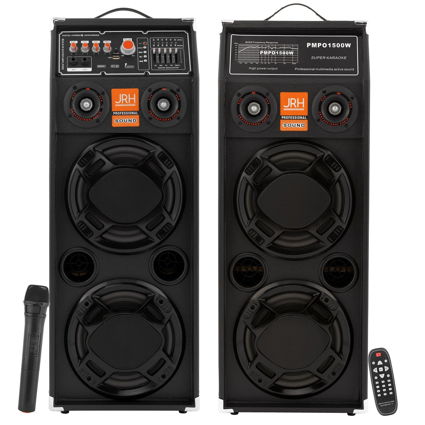 Set boxe active JRH 2321A Microphone wireless 600w