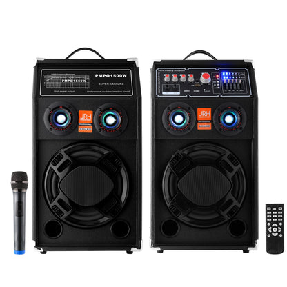 Set boxe active Bluetooth 500W EQ5+ MICROPHONE WIRELESS