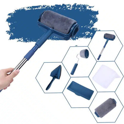 Trafalet Paint Roller Profesional cu umplere + rezervor recipient,brat extensibil