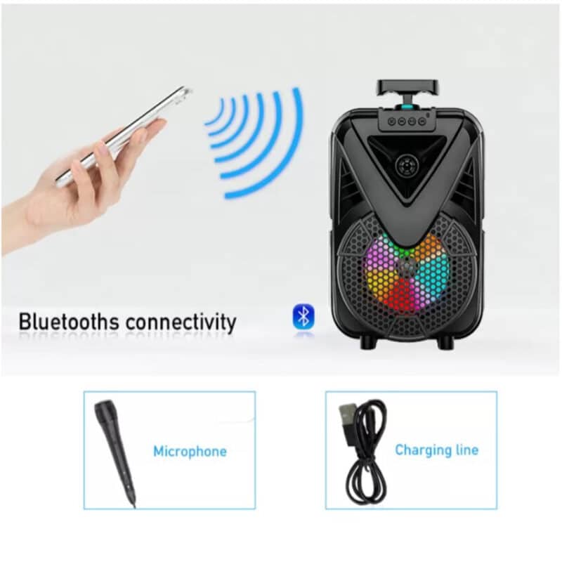 Boxa portabila ZQS-8133, microfon, 100W